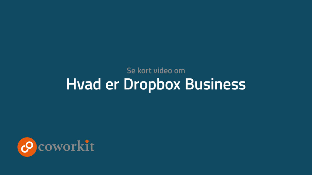 Start frame til videoen Hvad er Dropbox Business